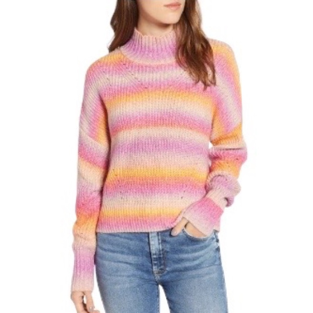 REBECCA MINKOFF Brinkley Sweater in Pink Multi